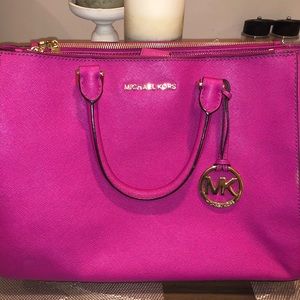 Michael Kors Saffiano leather satchel